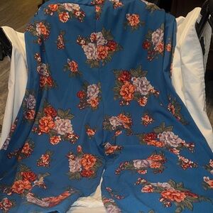 Kristin Nicole Blue Floral Pants NWOT